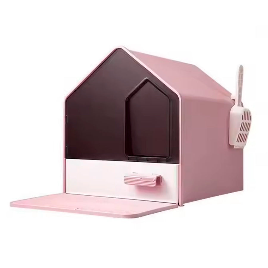 Arenero para Gatos Diseño Casa Cozy Cat - Incluye Pala